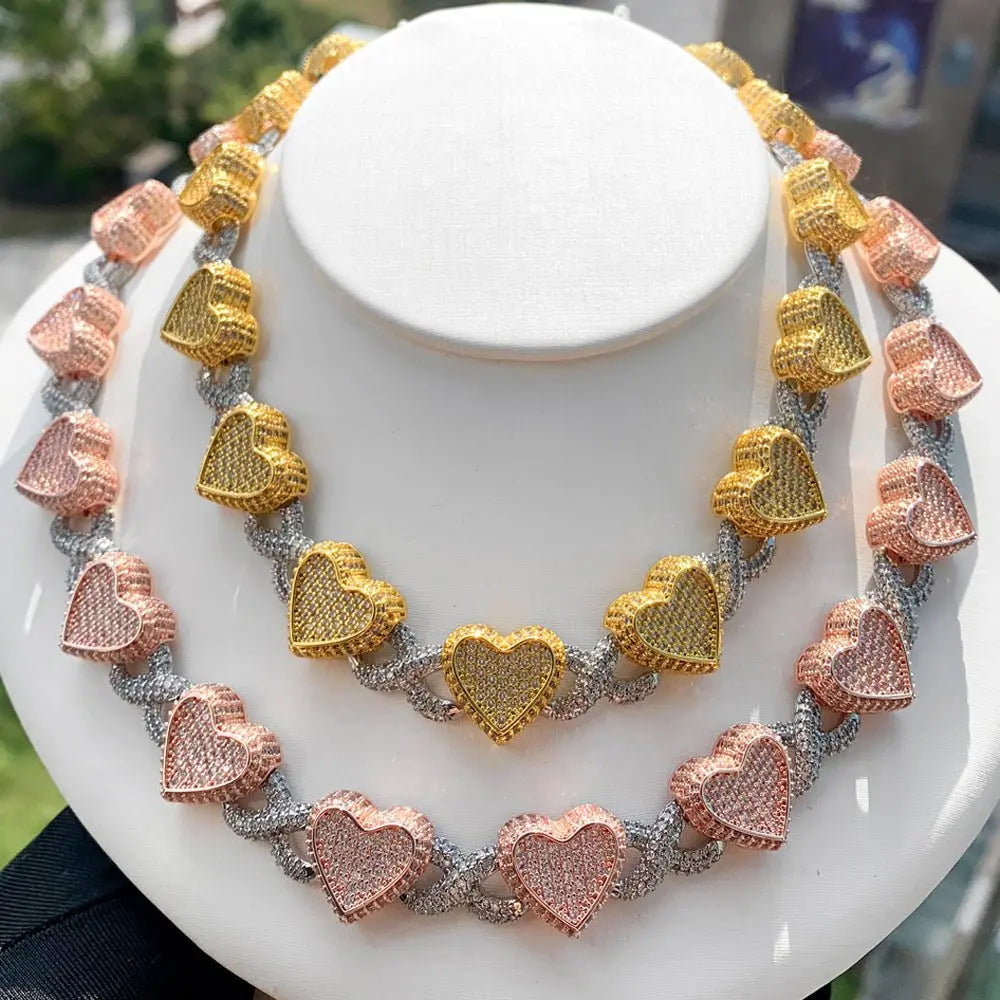 Zircon Infinity Heart Necklace - Blade & Thread