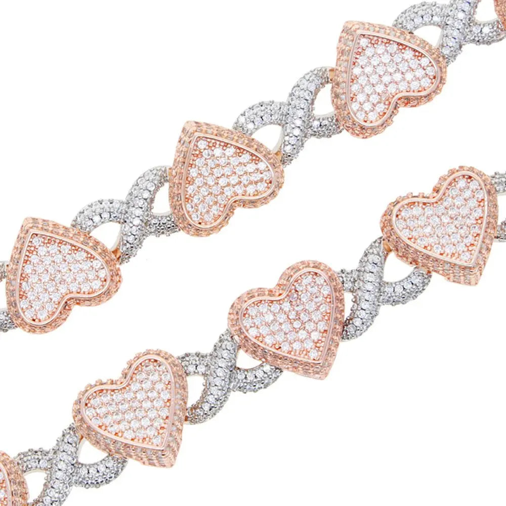 Zircon Infinity Heart Necklace nowadaysfashion
