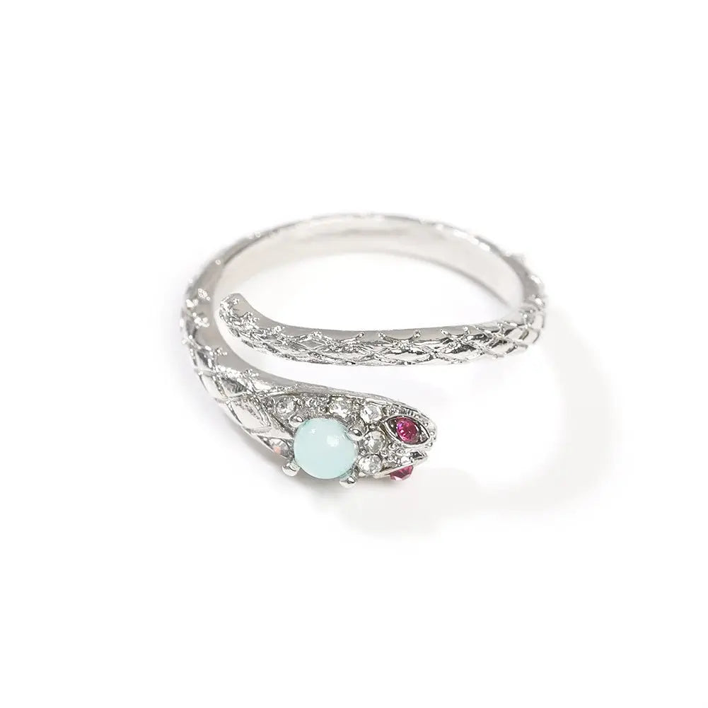 Zircon snake open ring - Blade & Thread