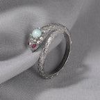 Zircon snake open ring nowadaysfashion