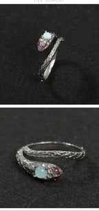 Zircon snake open ring nowadaysfashion